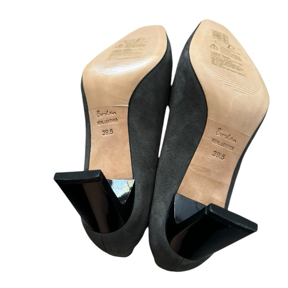 New Boden Calf Hair Leather Slip On High Heel Pumps size 8.5 - Picture 10 of 13